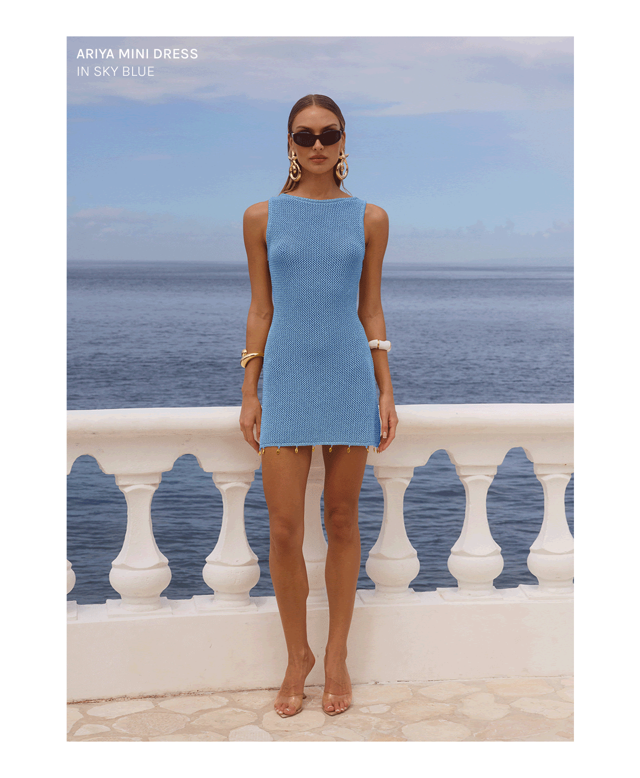 Ariya sky blue dress