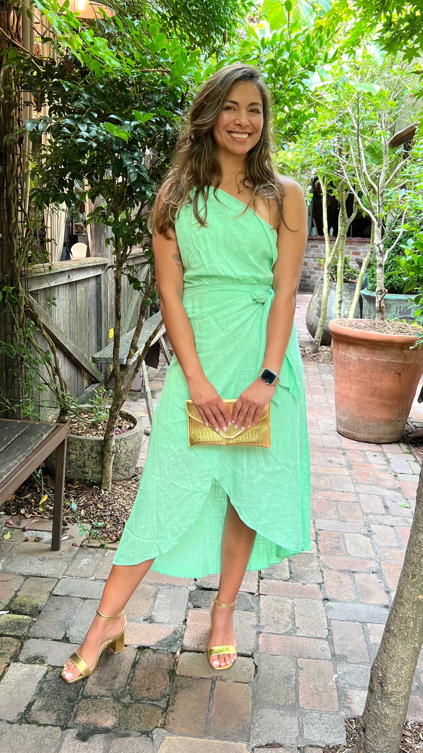 Linen/cotton Mint dress