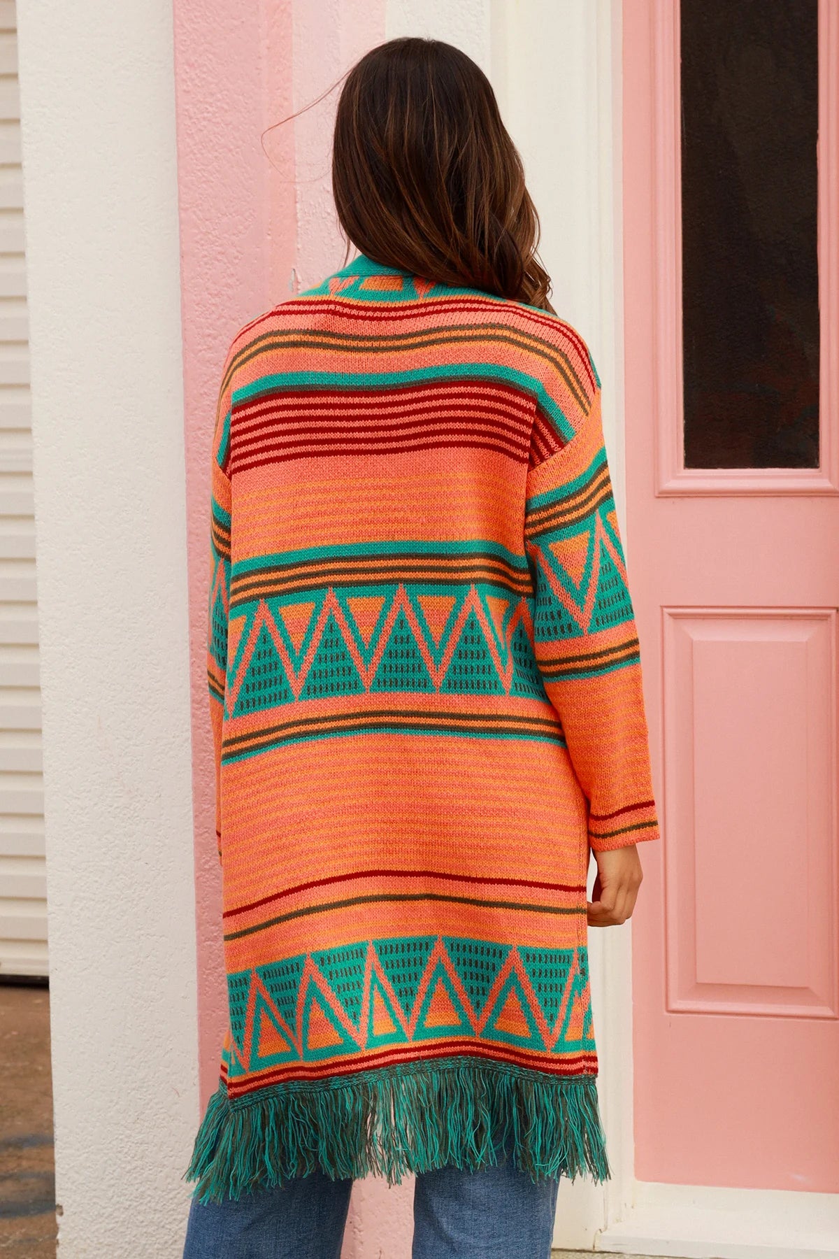 Stephie cardigan orange