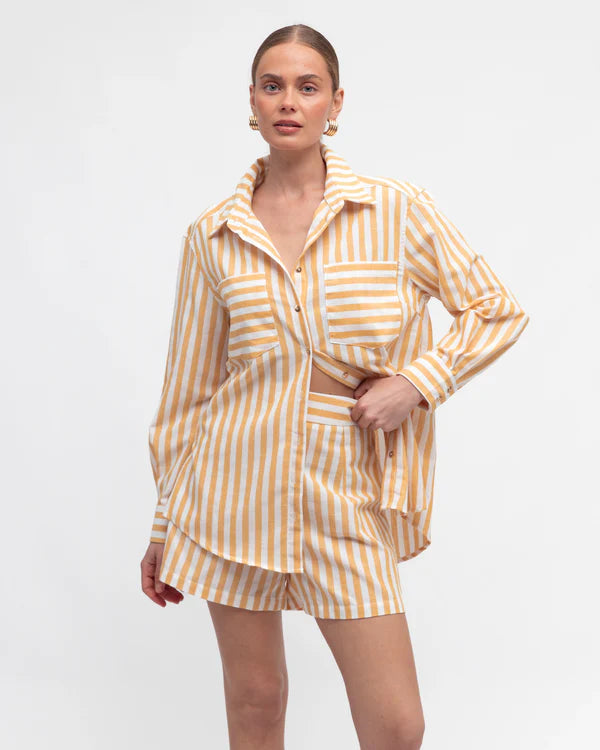 Stripe set yellow butter