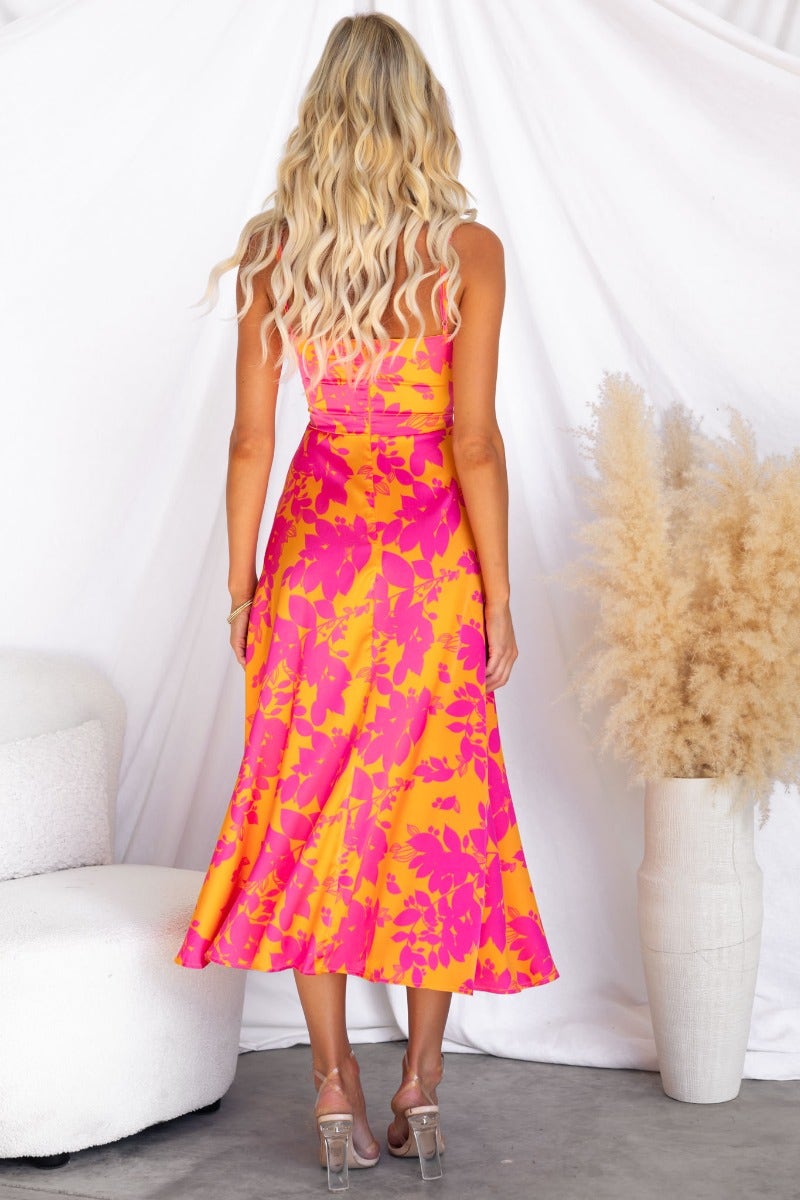 Orange Dream Midi dress