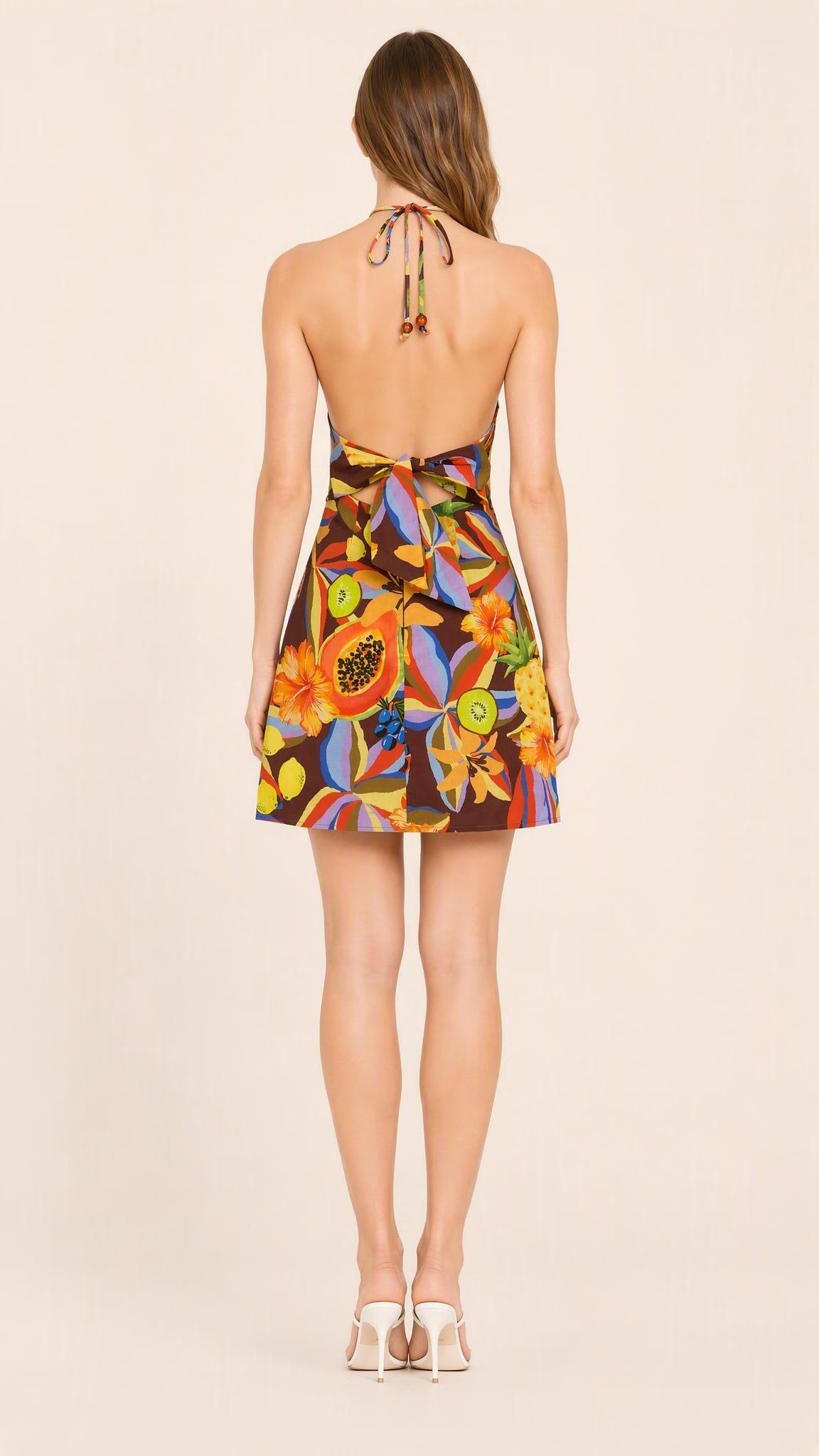 Chocolate Halter mini dress