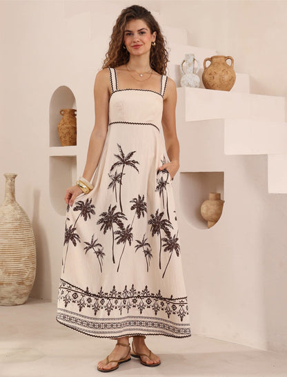 Palm Breeze Maxi Dress