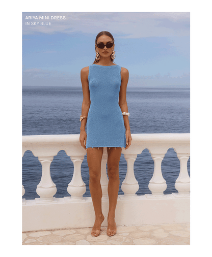 Ariya sky blue dress