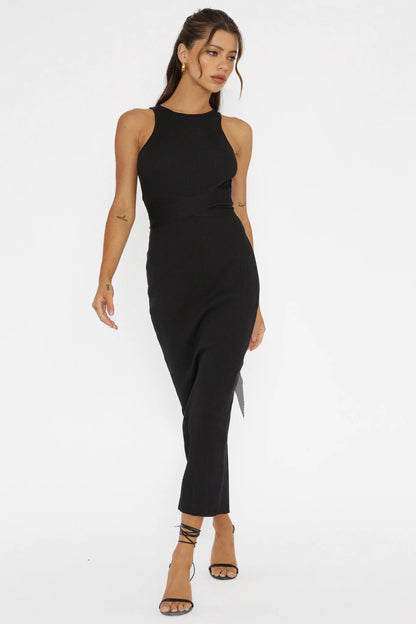 Deanna knit black dress