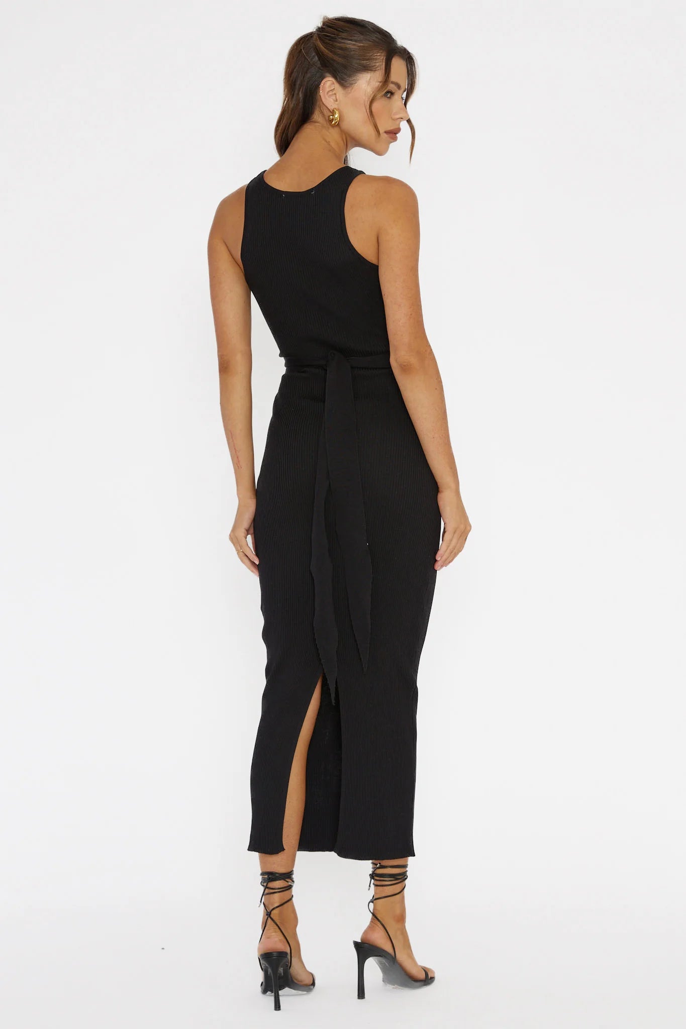 Deanna knit black dress