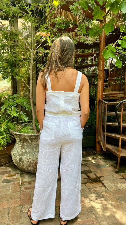 St Byron top white