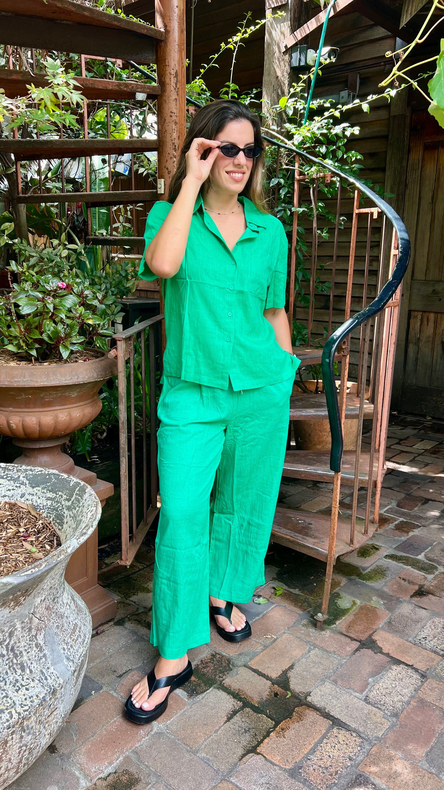 St Byron pant esmerald