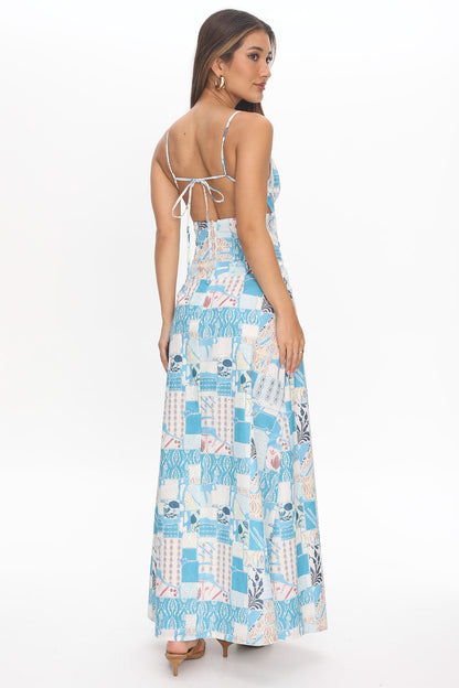 Solana Maxi Dress – Blue Print