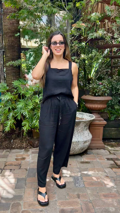 St Byron top black