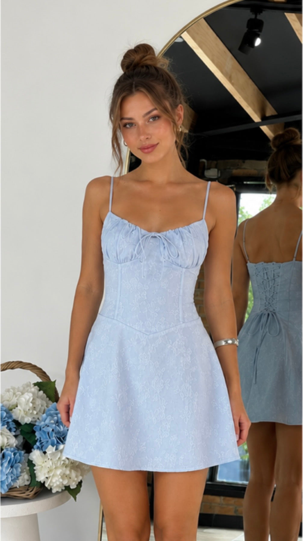 Zoe Mini blue Dress