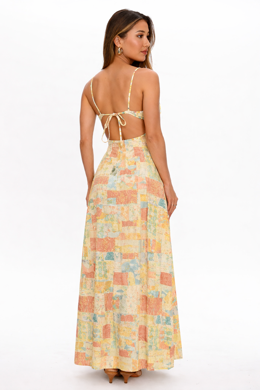 Solana Maxi Dress – yellow Print