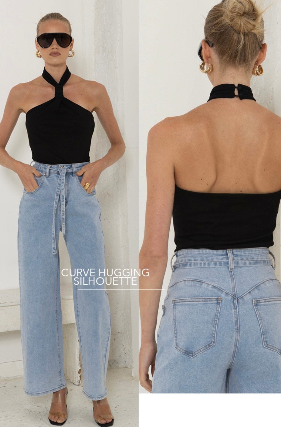 Cotton Wide leg denim