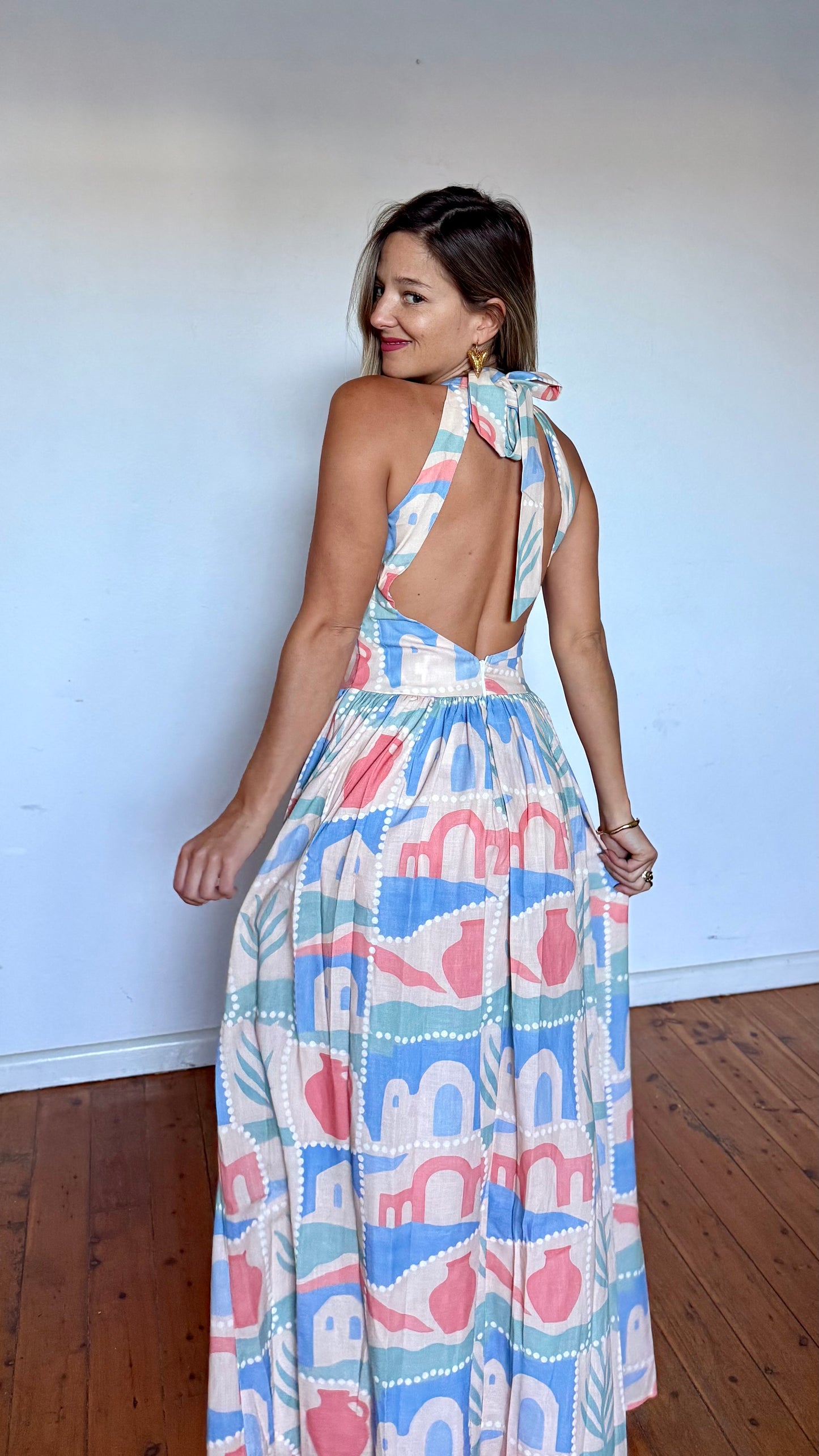 Mediterranean  maxi dress