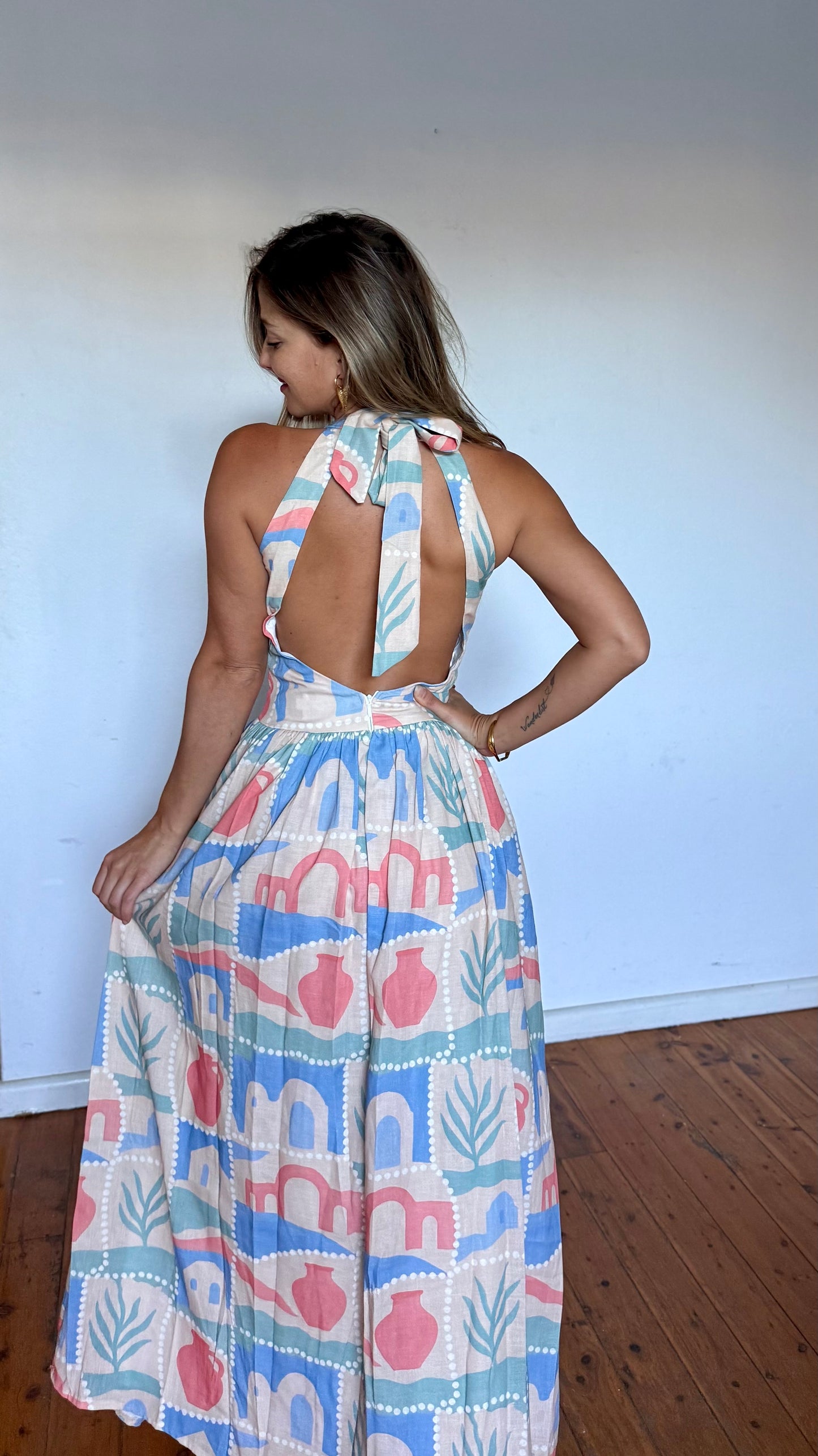 Mediterranean  maxi dress