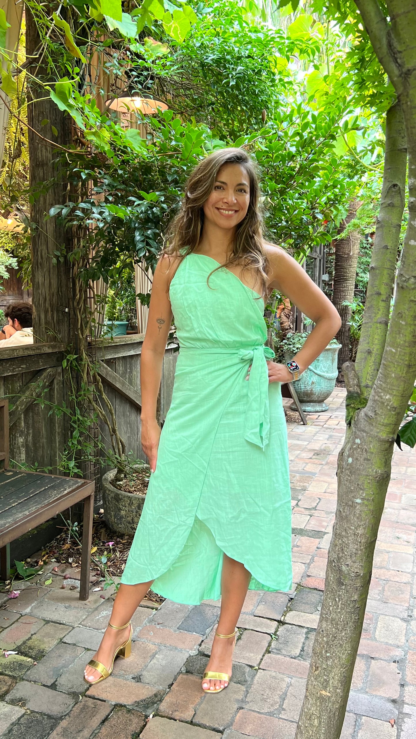 Linen/cotton Mint dress