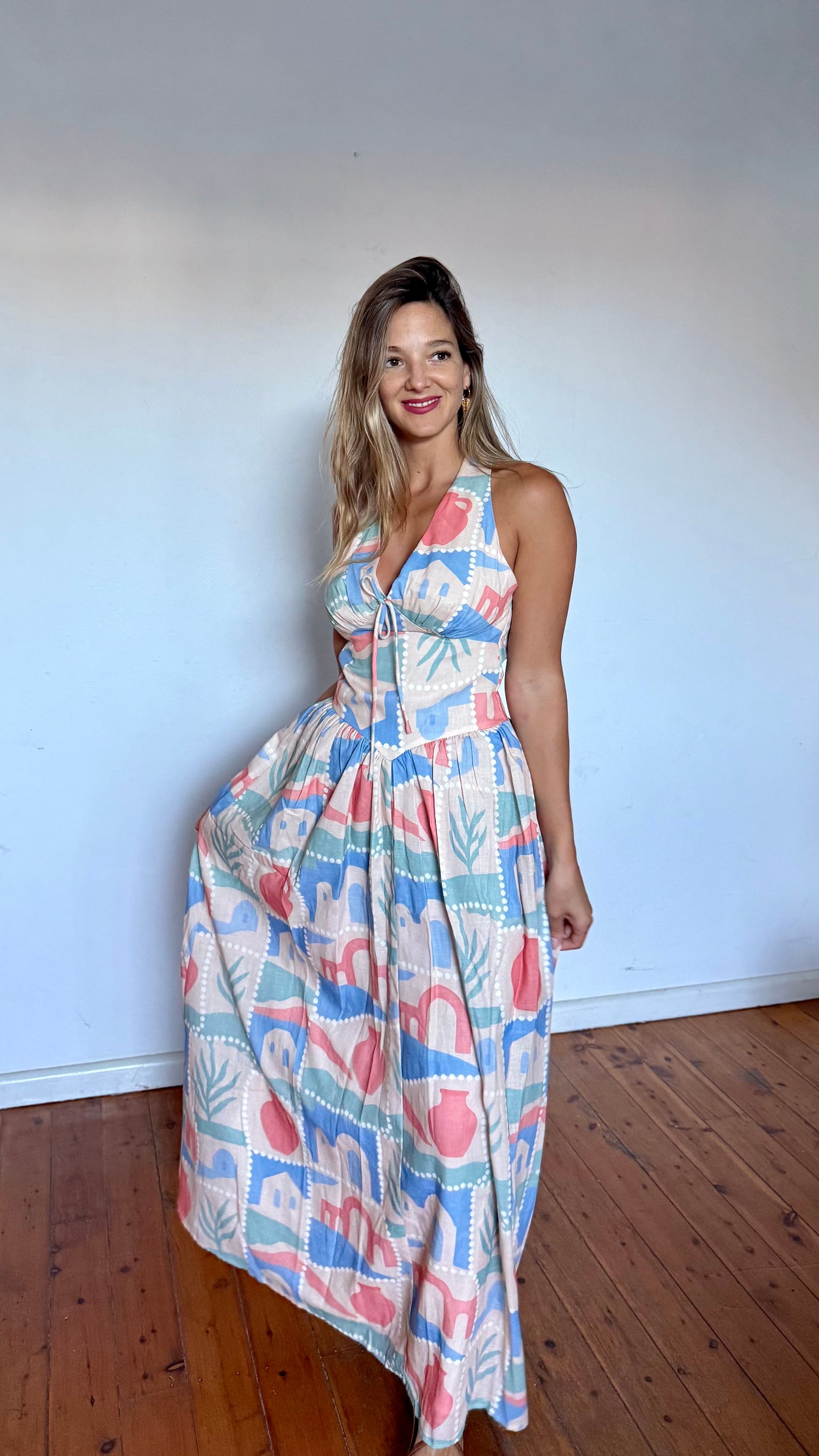 Mediterranean  maxi dress