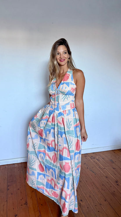 Mediterranean  maxi dress