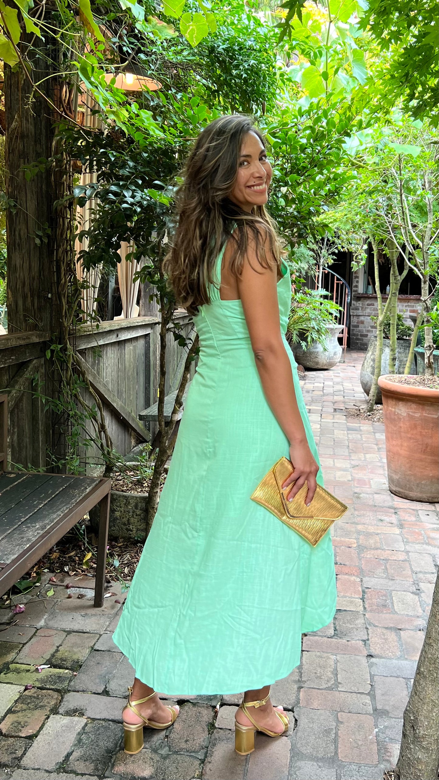 Linen/cotton Mint dress