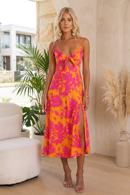 Orange Dream Midi dress