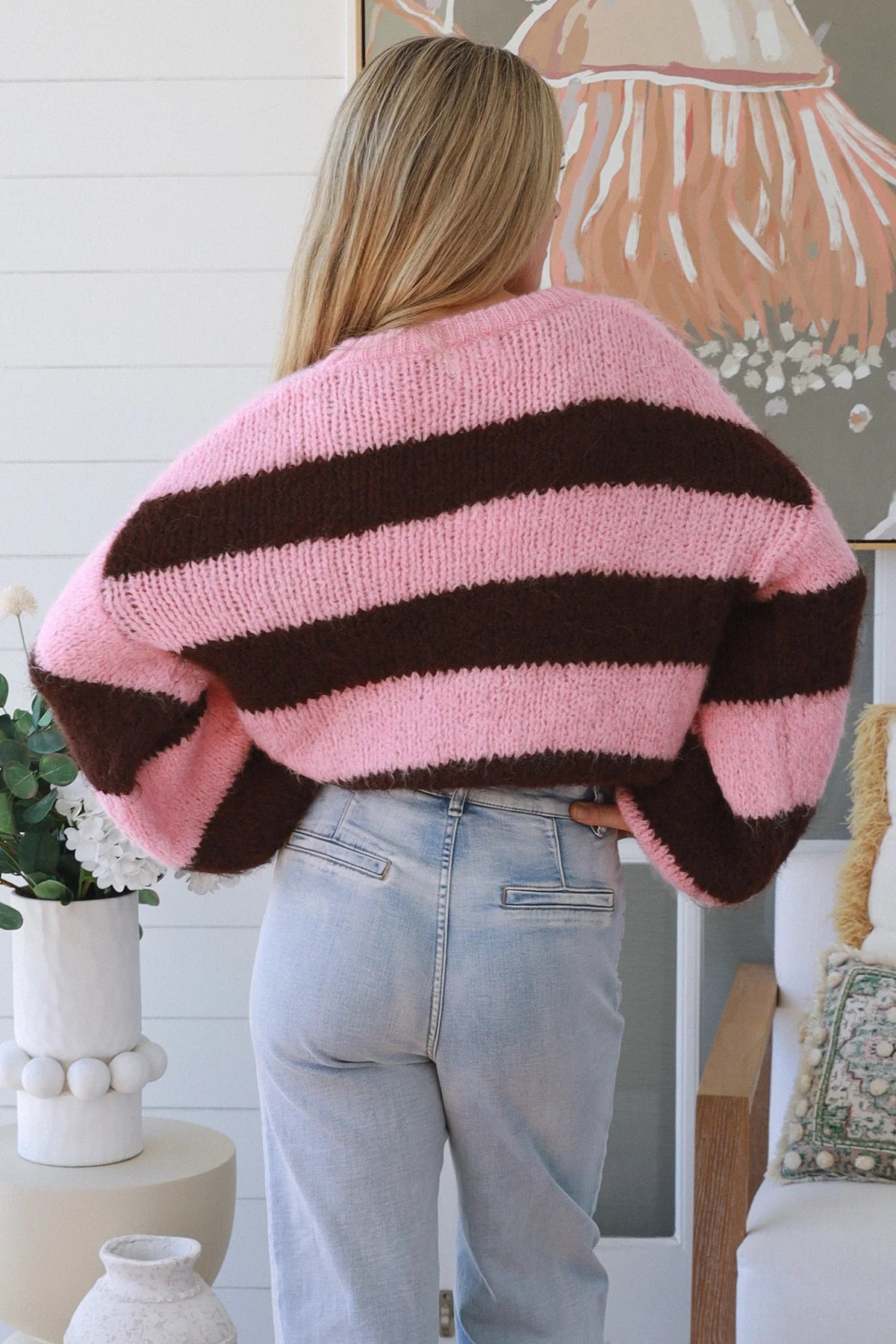 Sweet Rebel Striped Knit Sweater