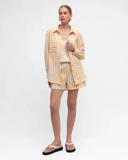 Stripe set yellow butter