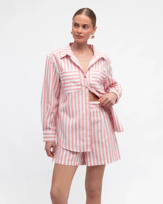 Stripe set pink butter