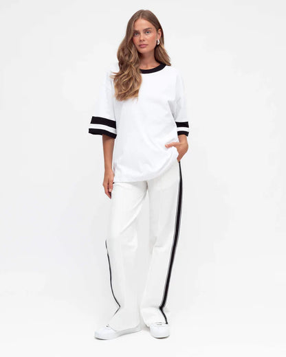 Stripe tracksuit pants