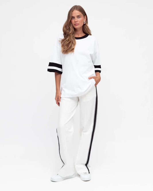 Stripe tracksuit pants