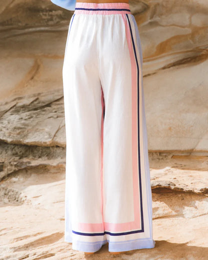Coastal Flow Wide-Leg Pants