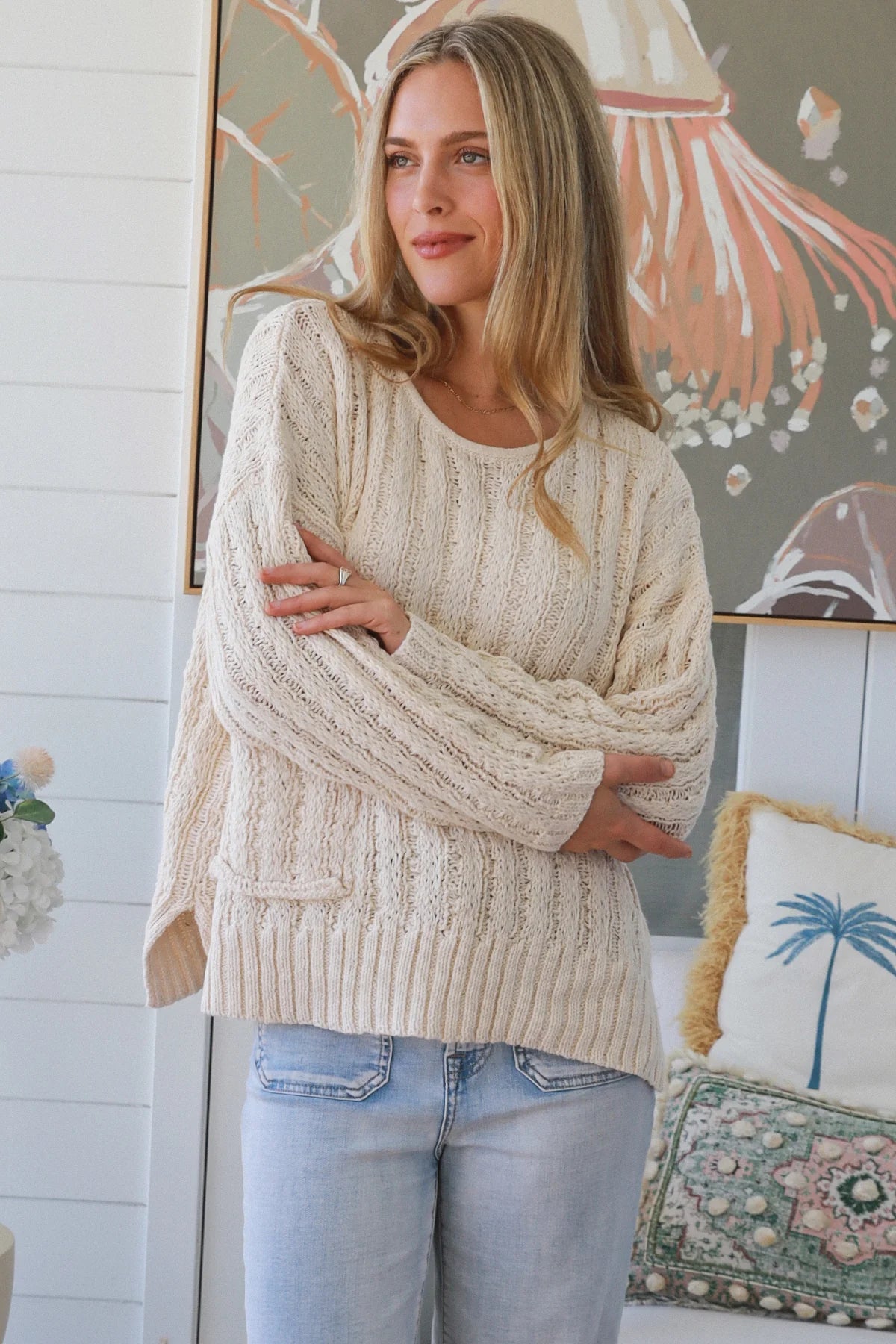 Coastal Calm Knit Sweater