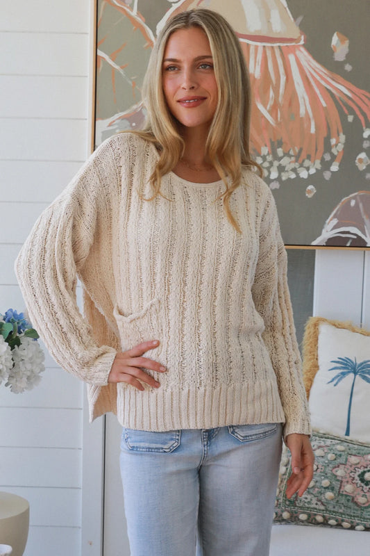 Coastal Calm Knit Sweater