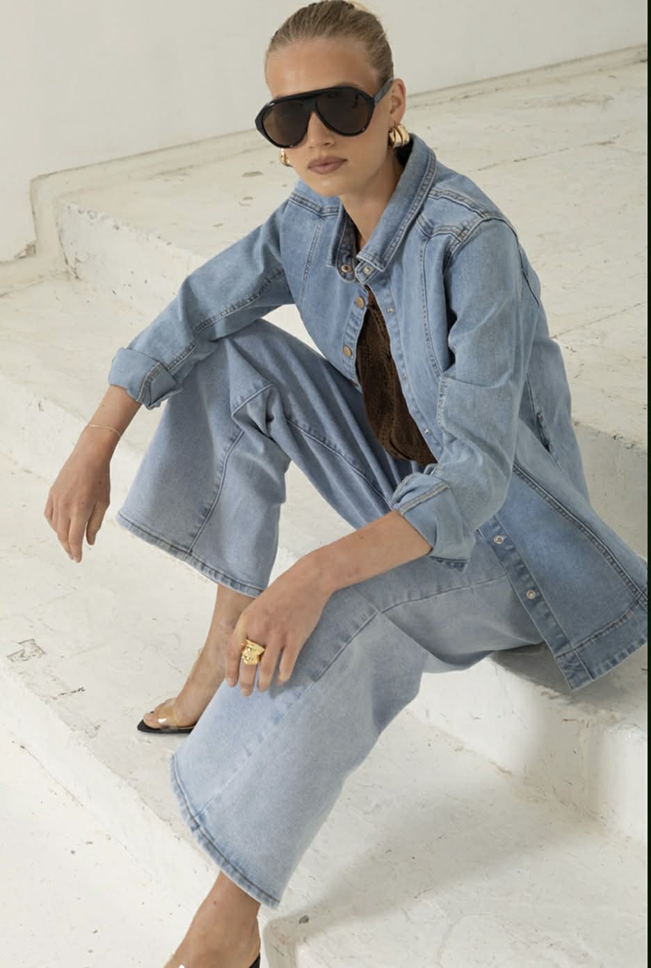 Cotton Denim shacket